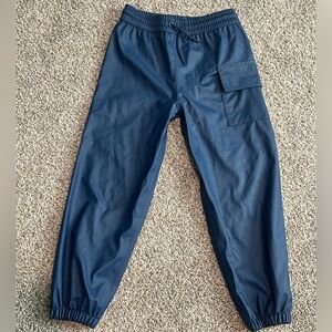 Hatley Kids Navy Cargo Rain Pants Size 5